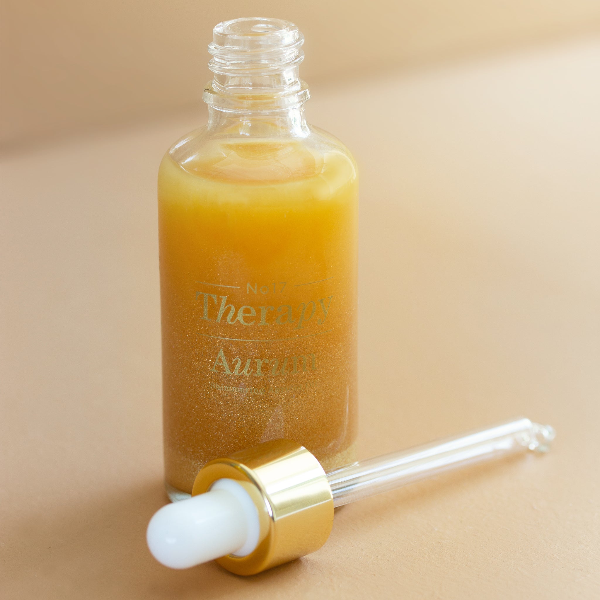 No17 Therapy Aurum Shimmer Body Oil Økologisk Abrikos kerneolie 2
