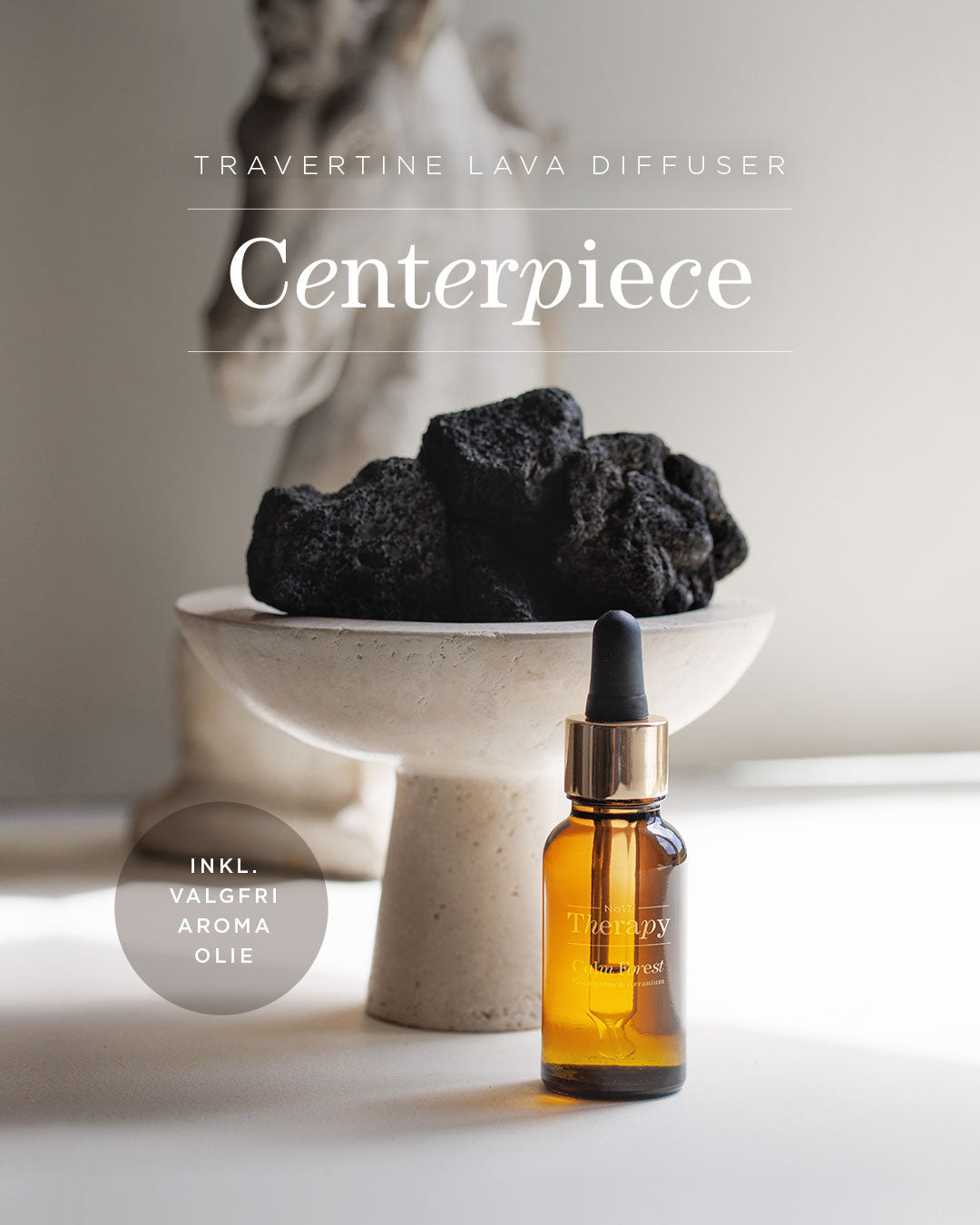 Centerpiece Travertin Diffuser | No17 Therapy
