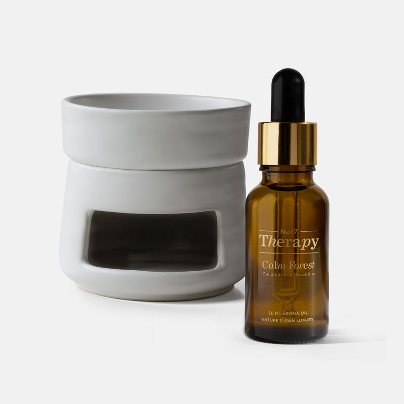 Caligo Lamp Diffuser White & Calm Forest Æterisk Aroma Olie