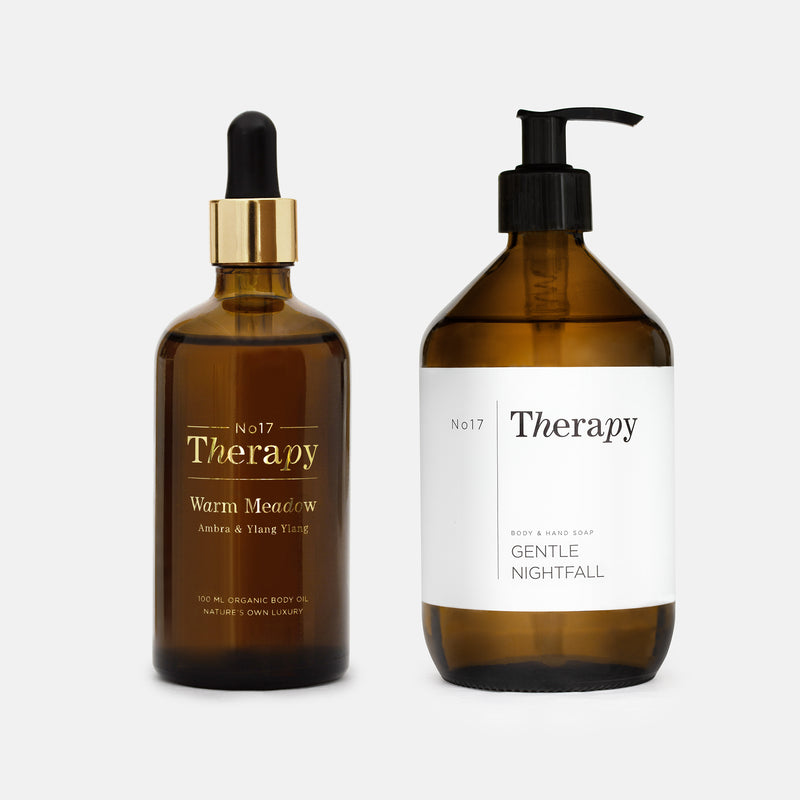 Gentle Nightfall Soap & Warm Meadow Organic Body Oil